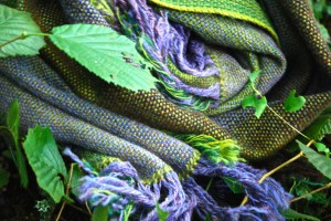 Bluebellwood shawl large baby alpaca swirl