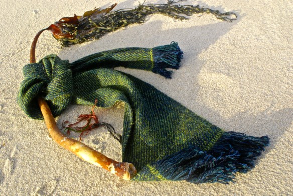 Sea lettuce scarf knot